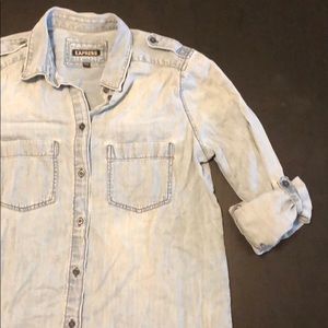 Express Light wash Chambray SZ S